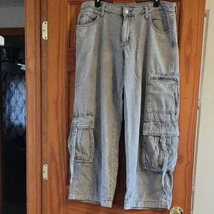 Wild Fable Light Gray Wide-leg Denim Pants